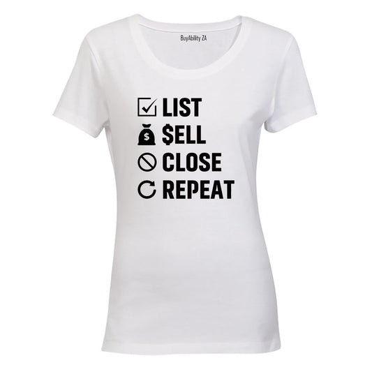 List. Sell - Estate Agent - Ladies - T-Shirt