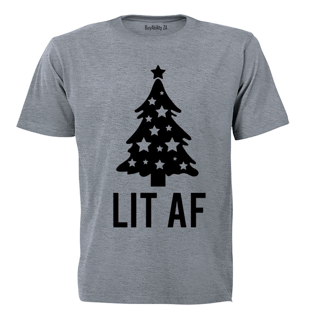 Lit Christmas Tree - Adults - T-Shirt