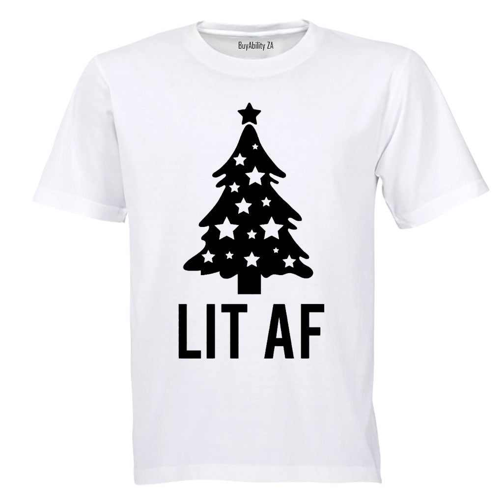 Lit Christmas Tree - Adults - T-Shirt