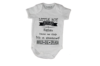 Little Boy Rules! - Baby Grow