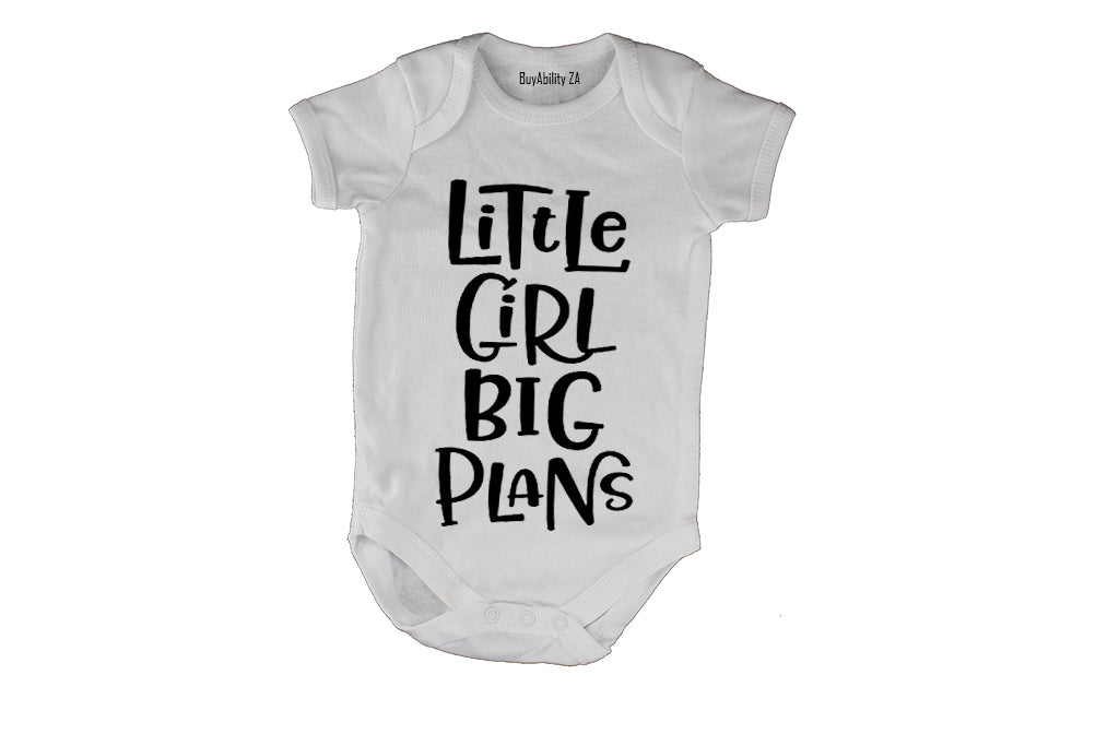 Little Girl - Big Plans - Baby Grow