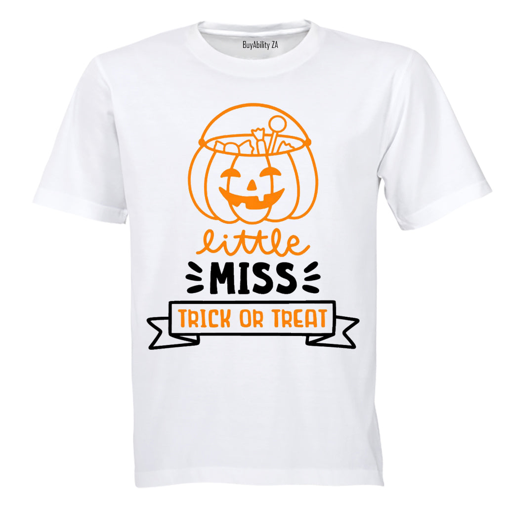 Little MISS Trick or Treat - Halloween - Kids T-Shirt