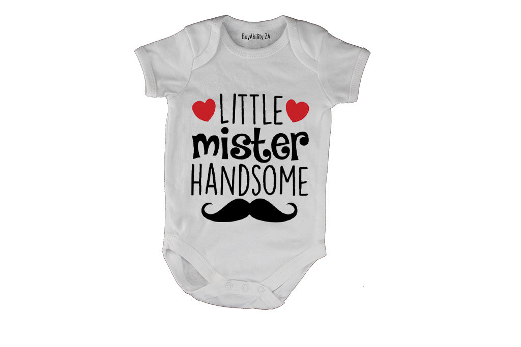 Little Mister Handsome - Valentine - Baby Grow