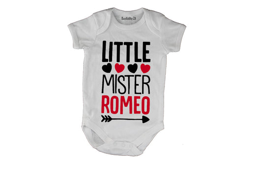 Little Mister Romeo - Valentine - Baby Grow