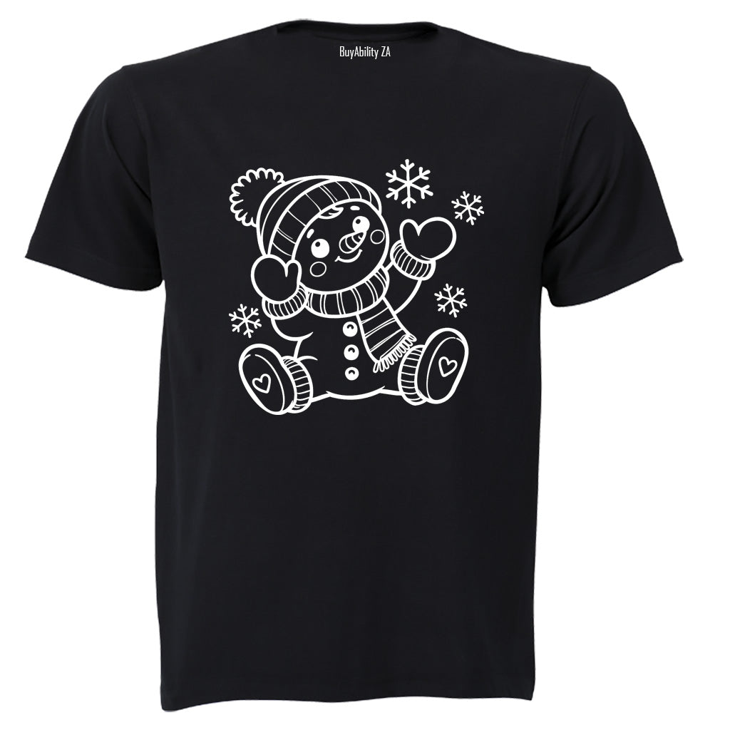 Little Snowman - Christmas - Kids T-Shirt - BuyAbility South Africa