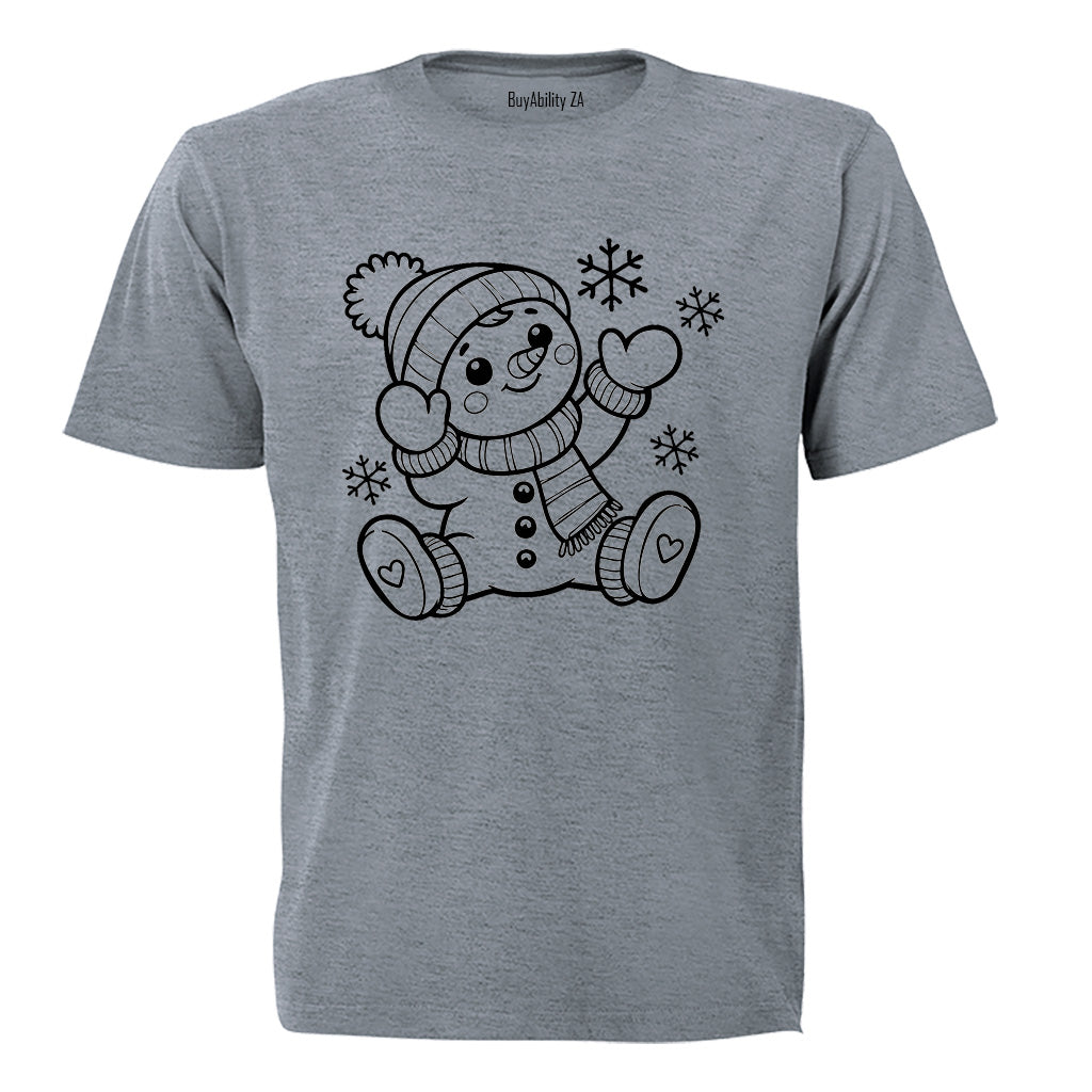 Little Snowman - Christmas - Kids T-Shirt - BuyAbility South Africa