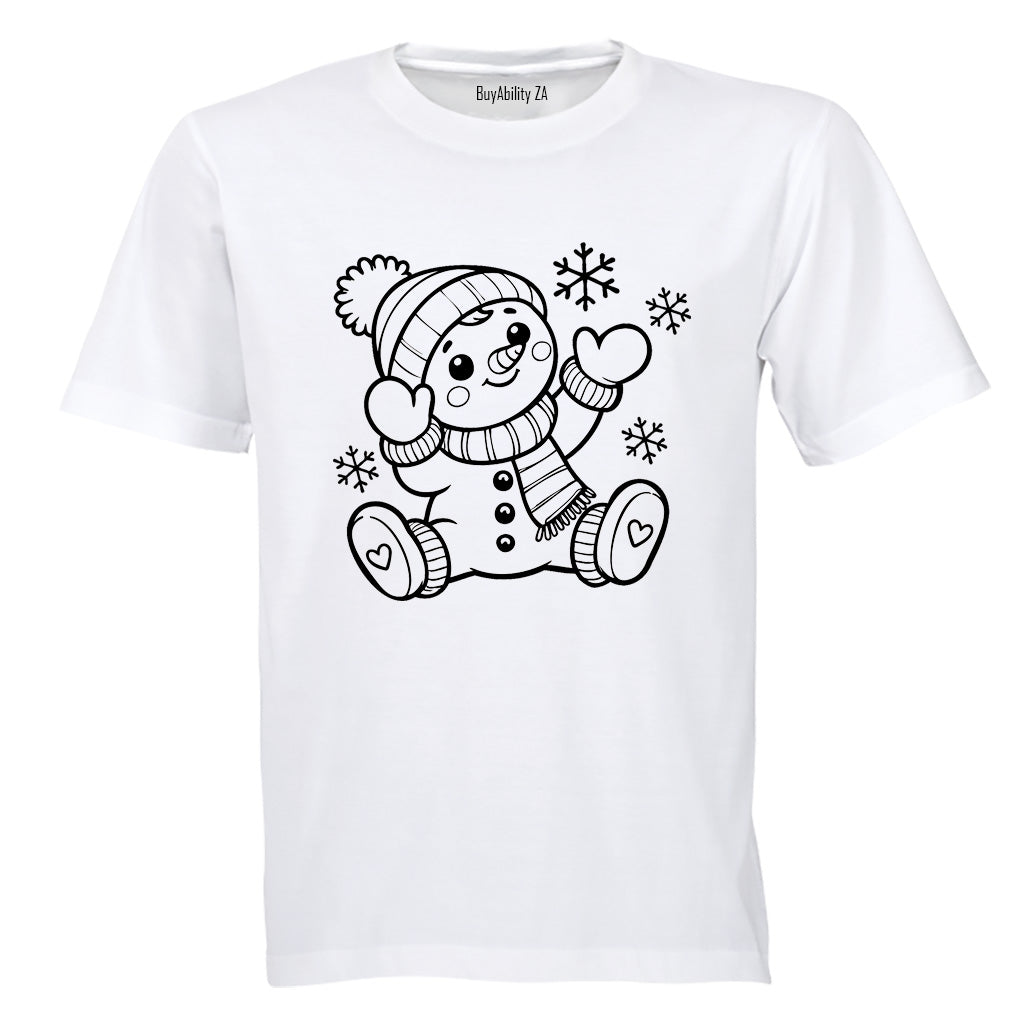 Little Snowman - Christmas - Kids T-Shirt - BuyAbility South Africa