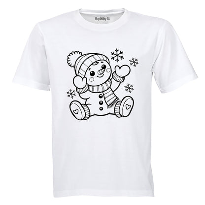 Little Snowman - Christmas - Kids T-Shirt - BuyAbility South Africa