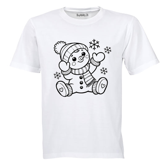 Little Snowman - Christmas - Kids T-Shirt - BuyAbility South Africa
