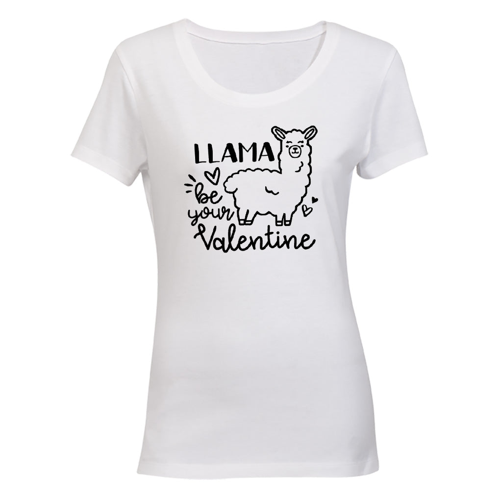 Llama Be Your Valentine - Ladies - T-Shirt - BuyAbility South Africa