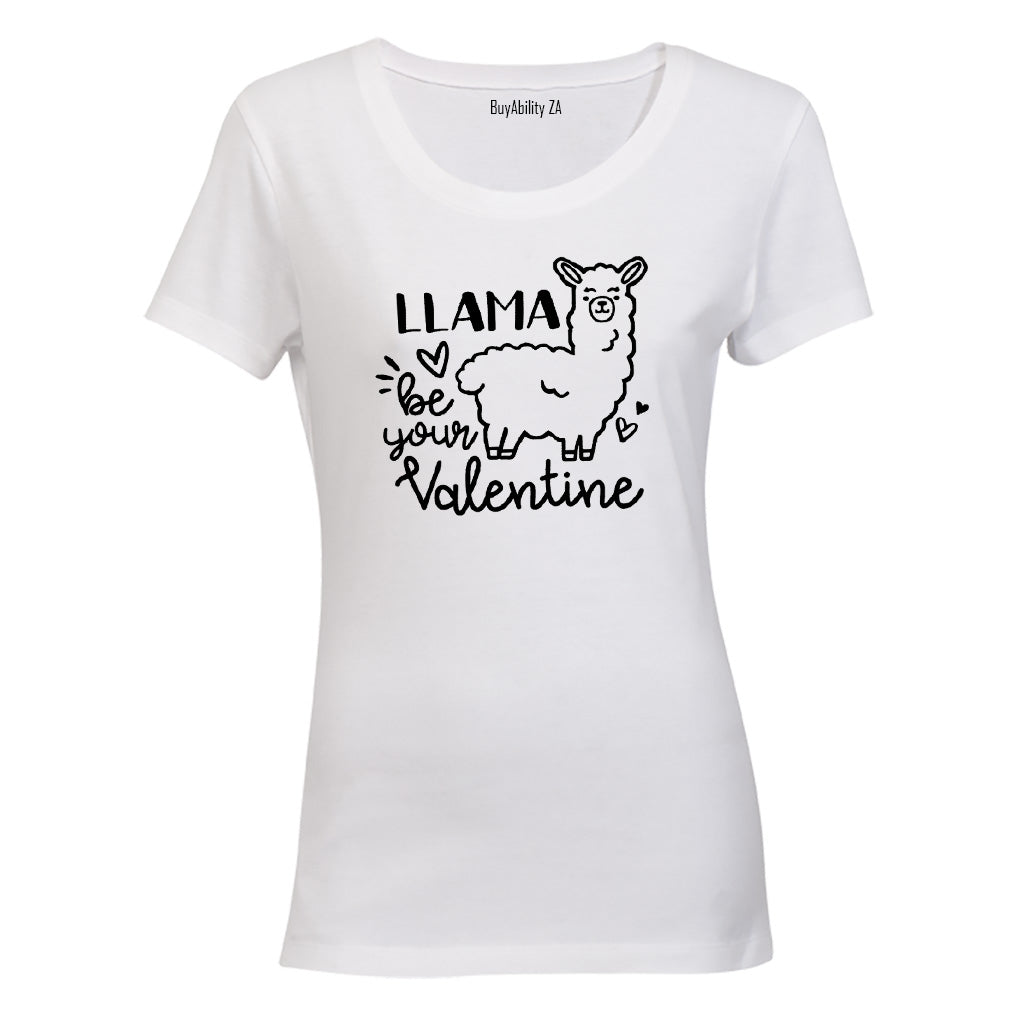 Llama Be Your Valentine - Ladies - T-Shirt