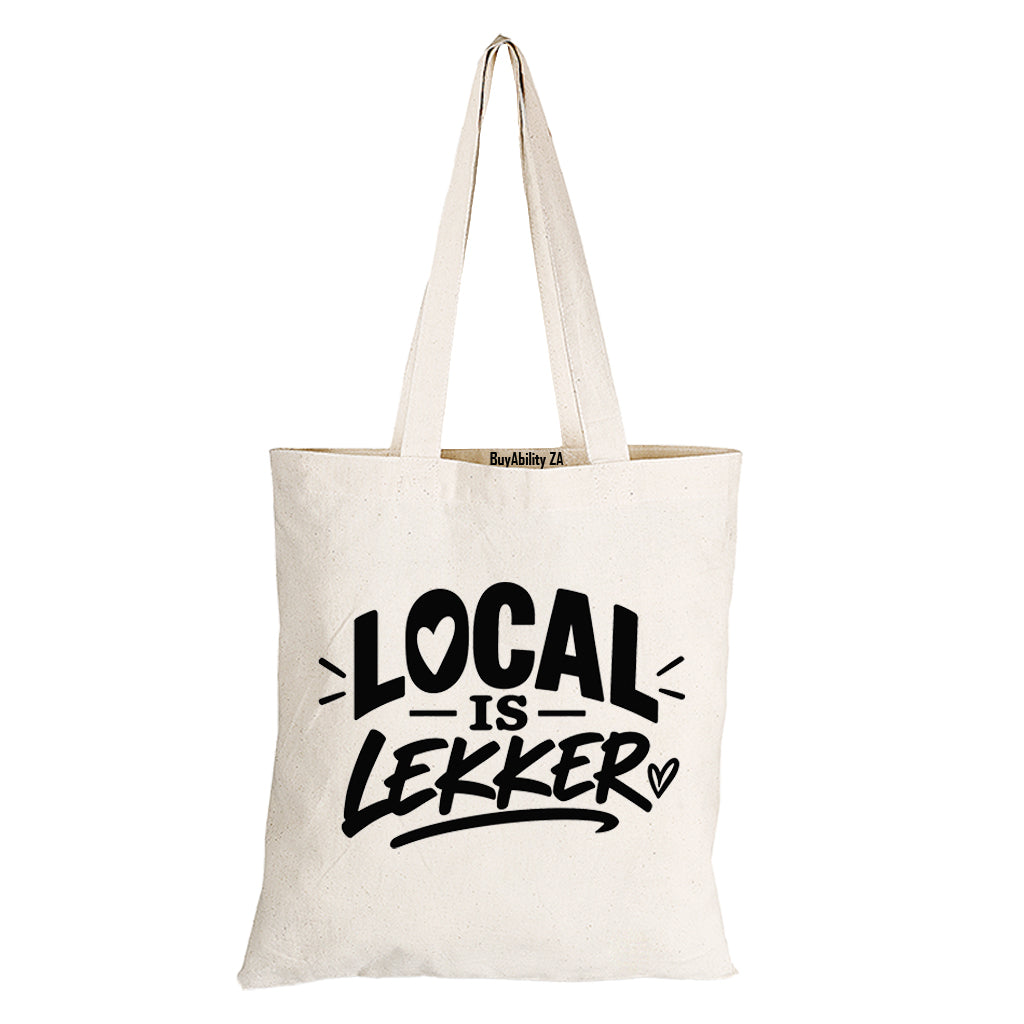 Local is Lekker - Eco-Cotton Natural Fibre Bag - BuyAbility South Africa