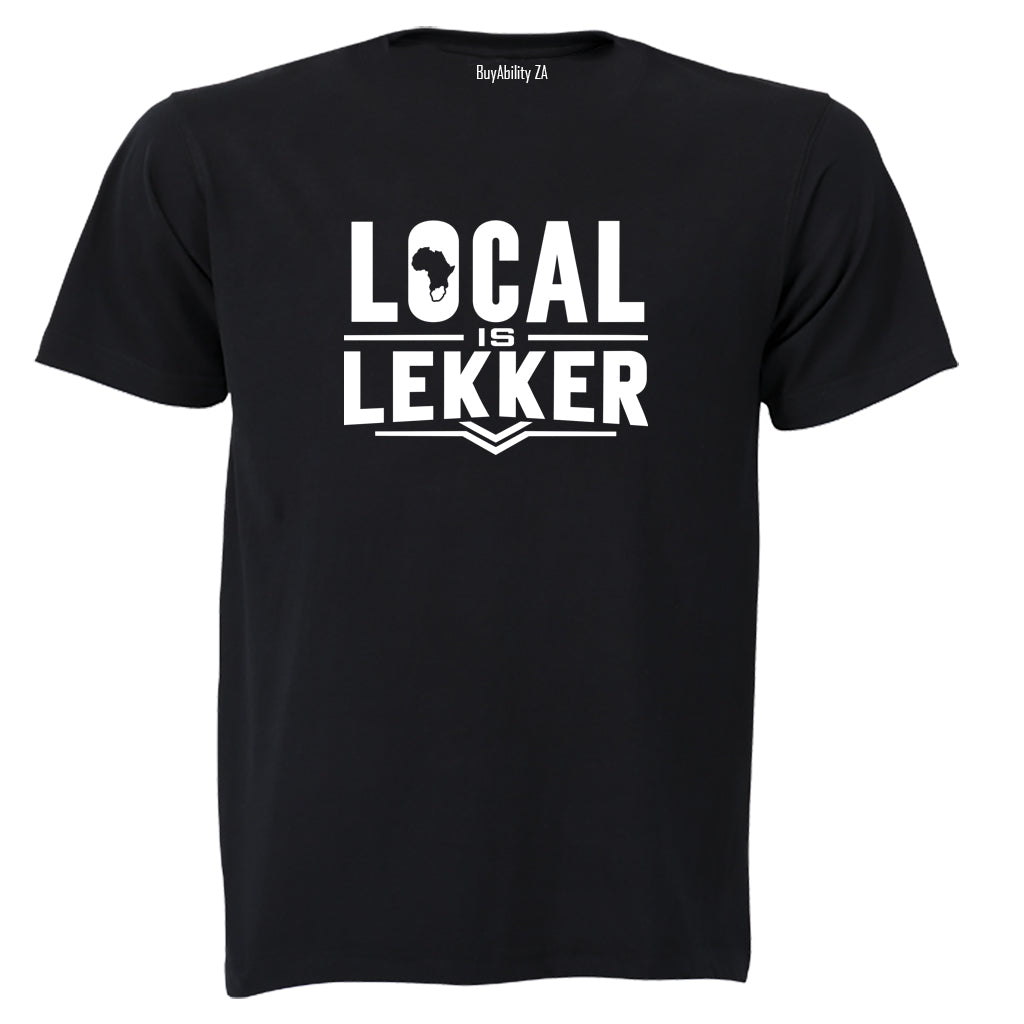 Local is Lekker South Africa - Adults - T-Shirt - BuyAbility South Africa