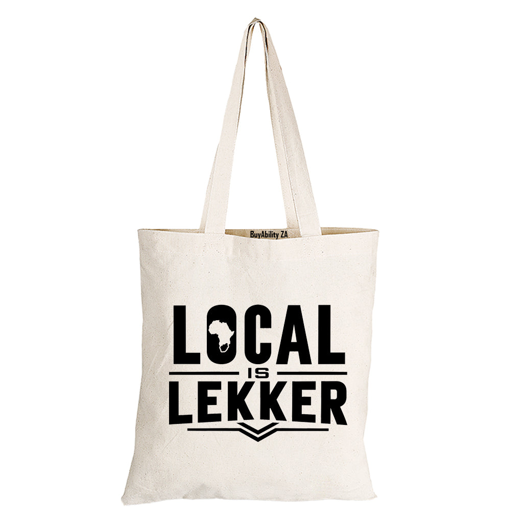 Local is Lekker South Africa - Eco-Cotton Natural Fibre Bag - BuyAbility South Africa