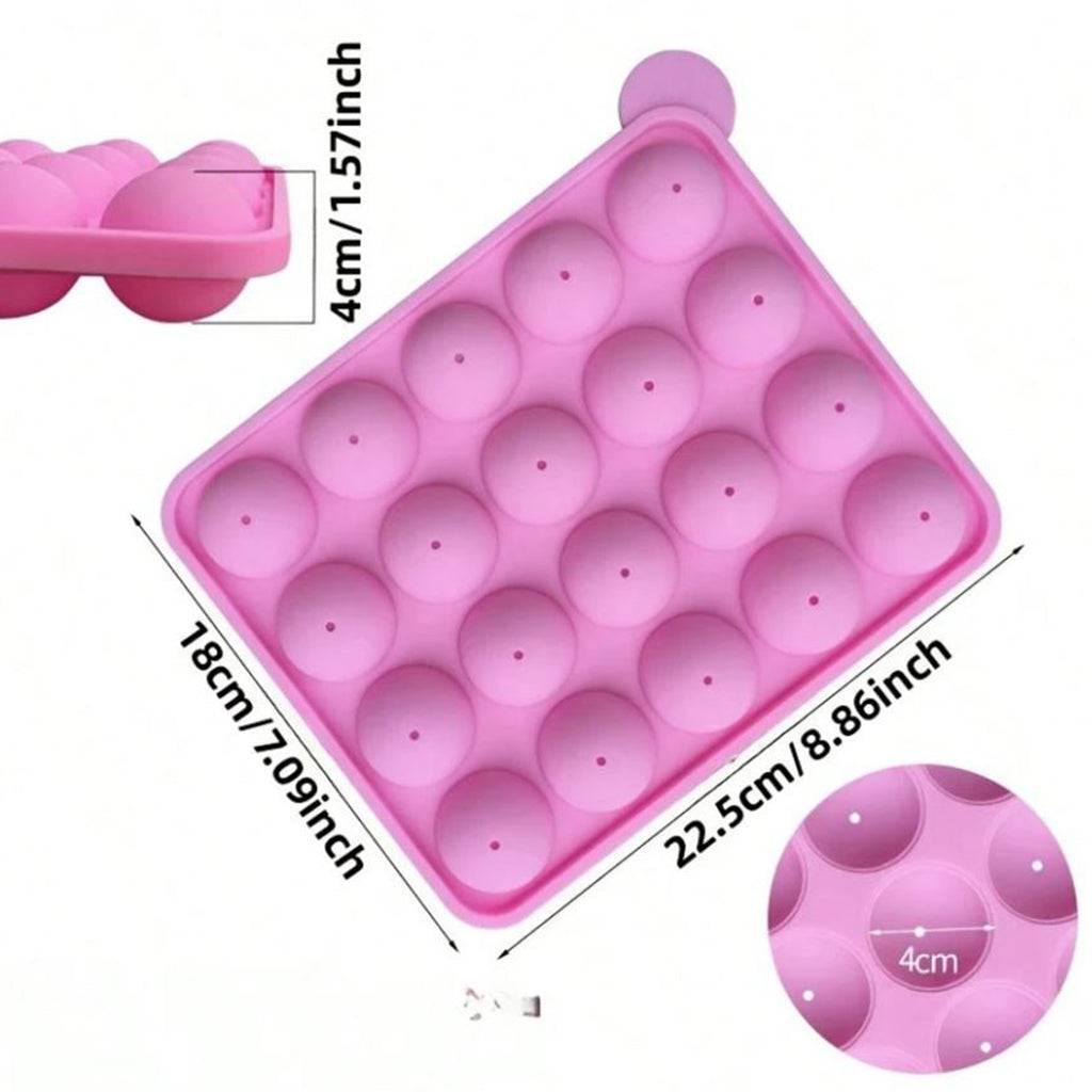 Silicone Cake Pop Mould Set with Sticks - BuyAbility