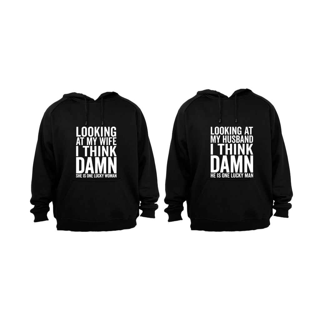 Looking At - Married - Couples Hoodies (1 Set)