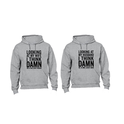 Looking At - Married - Couples Hoodies (1 Set)