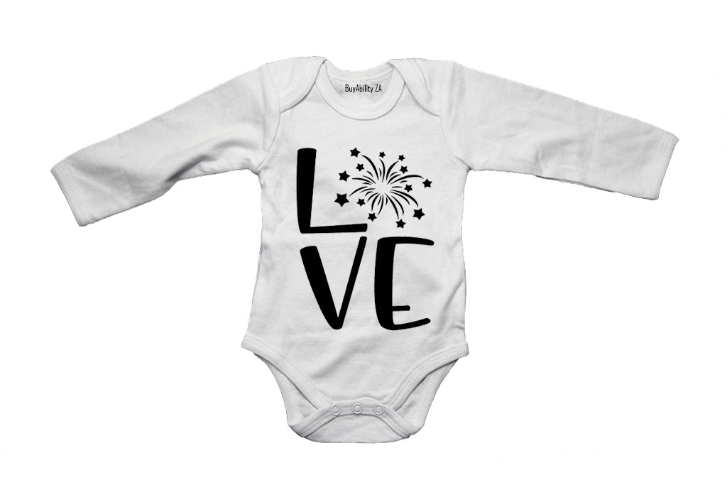 Love - Fireworks Design - Valentine - Baby Grow
