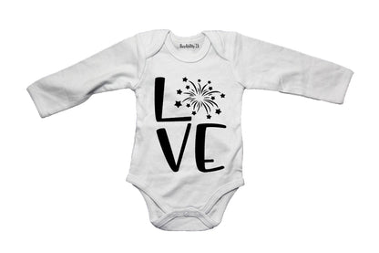 Love - Fireworks Design - Valentine - Baby Grow