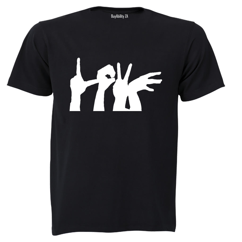 Love - Hand Sign - Adults - T-Shirt