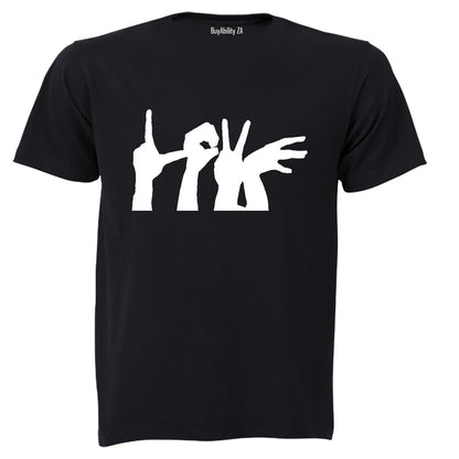 Love - Hand Sign - Adults - T-Shirt