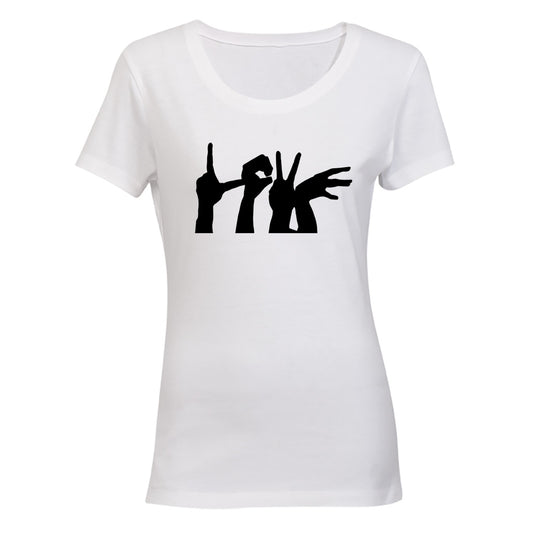 Love - Hand Sign - Ladies - T-Shirt - BuyAbility South Africa