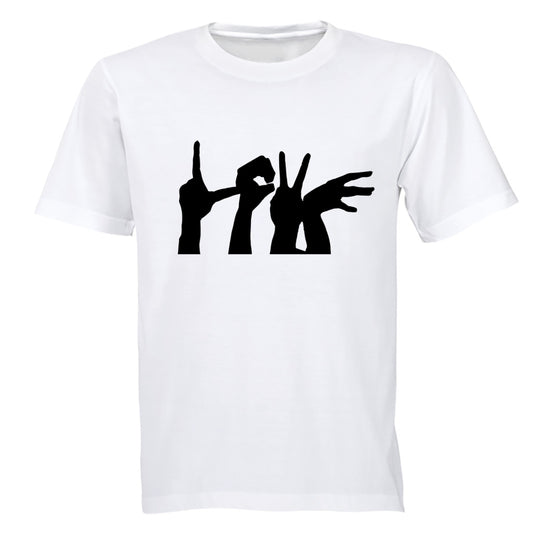 Love - Hand Sign - Adults - T-Shirt - BuyAbility South Africa