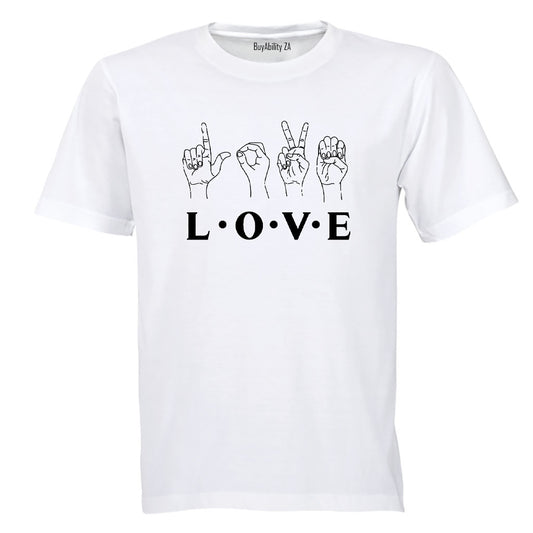 LOVE - Sign Language - Adults - T-Shirt