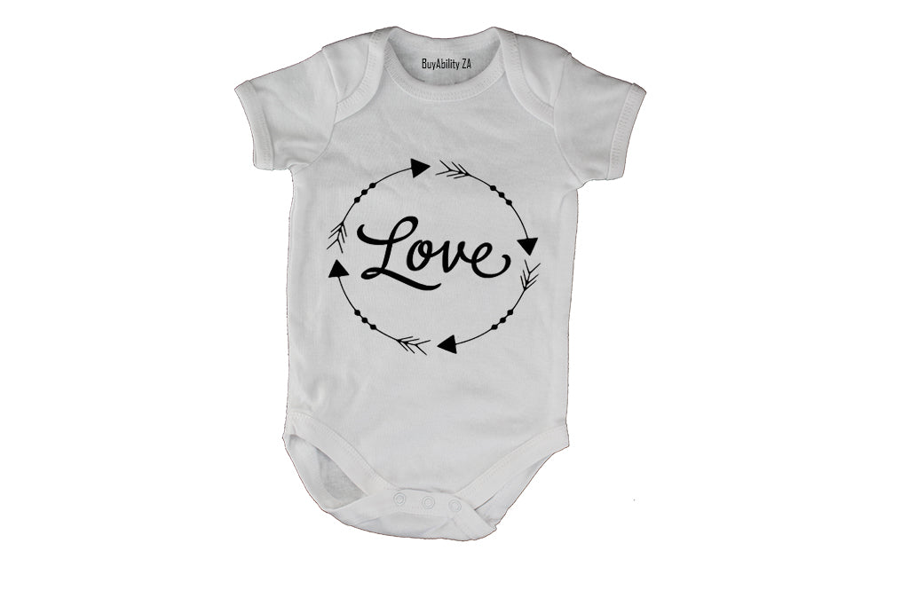 Love - Circular Design - Baby Grow