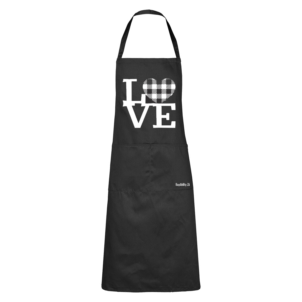 Love - Plaid Heart - Valentine - Apron