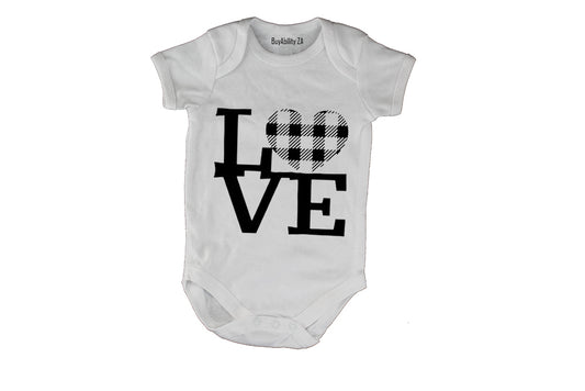 Love - Plaid Heart - Valentine - Baby Grow