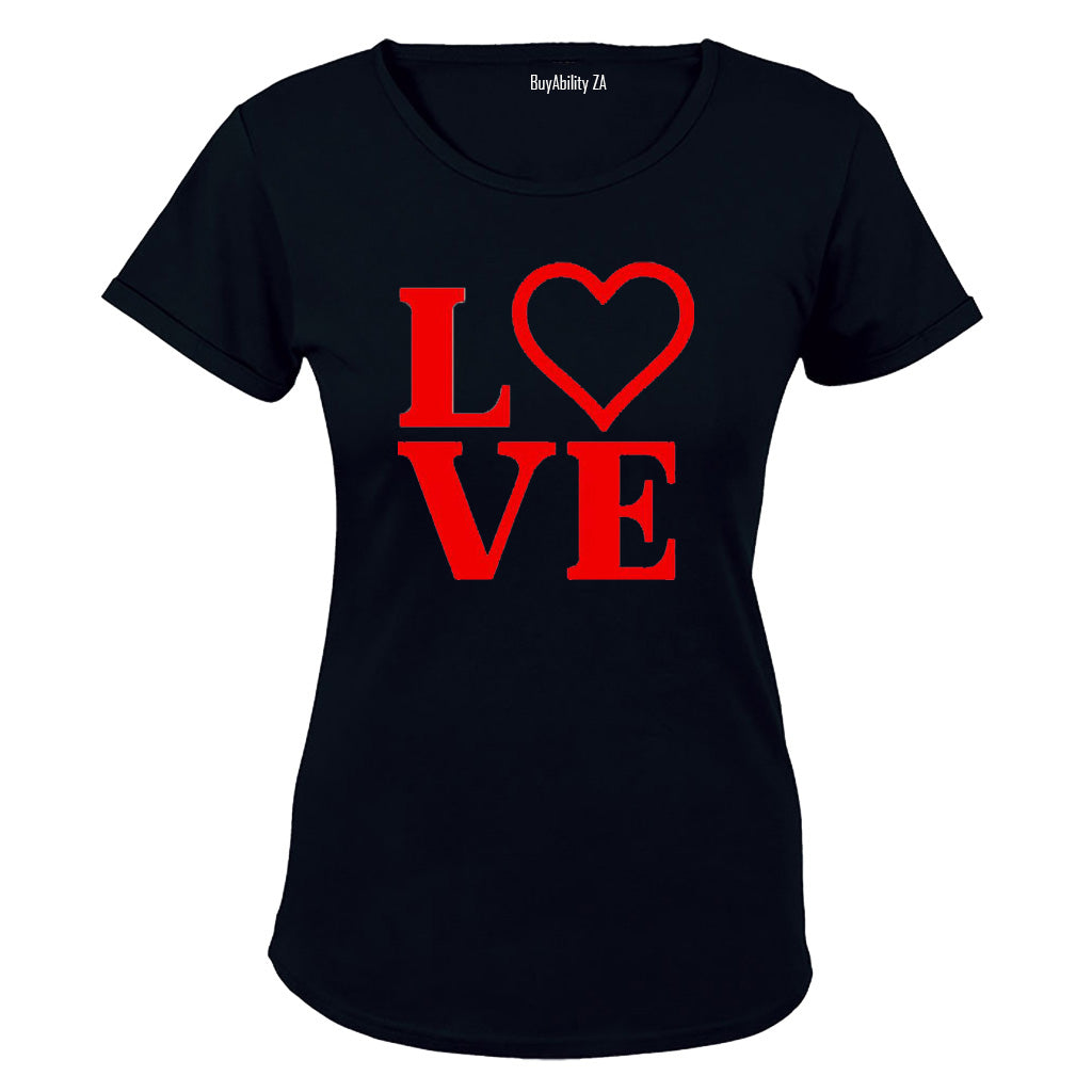 Love, Valentine Heart - Ladies - T-Shirt