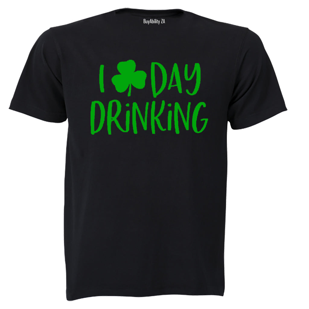 Day Drinking - St. Patrick's Day - Adults - T-Shirt - BuyAbility