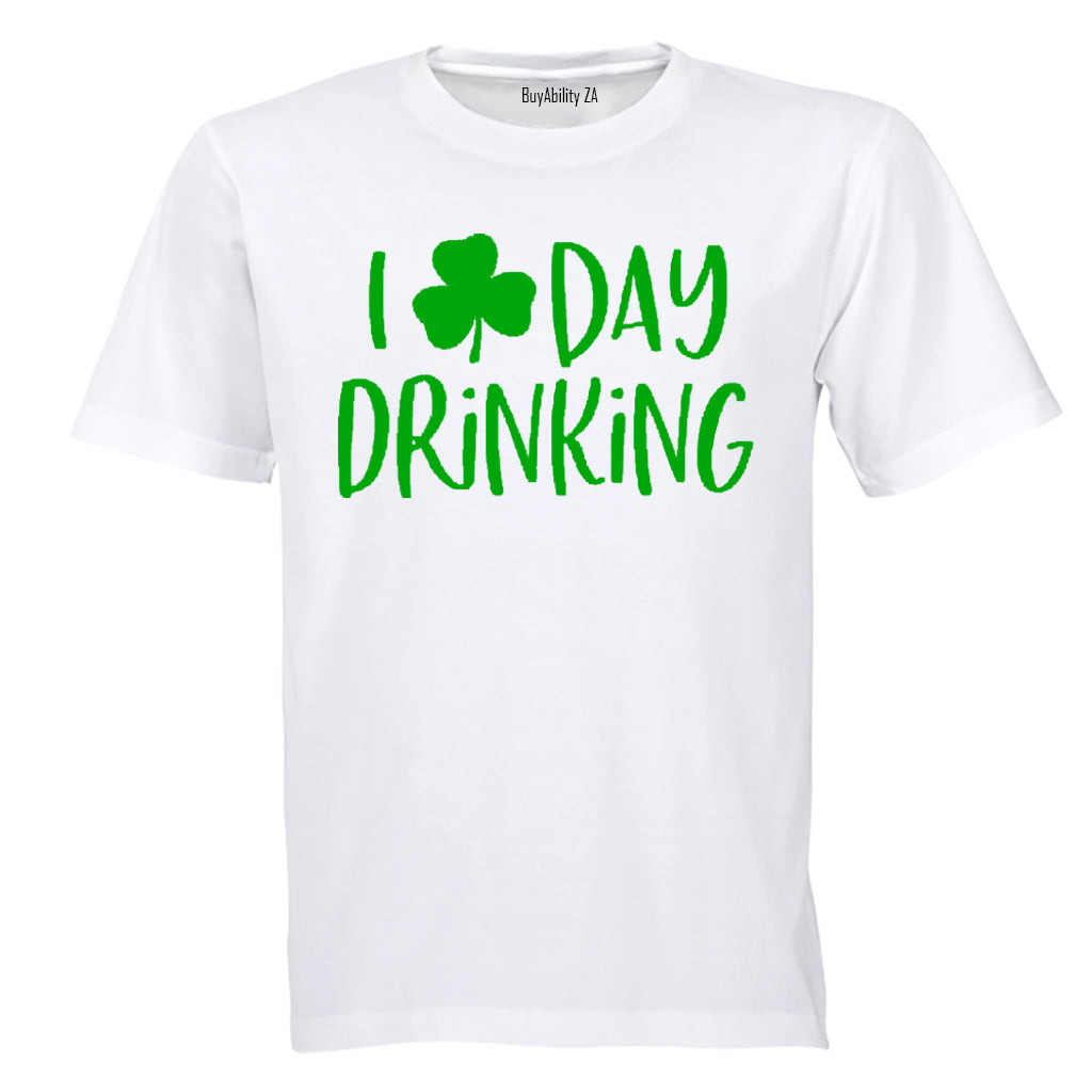 Day Drinking - St. Patrick's Day - Adults - T-Shirt - BuyAbility