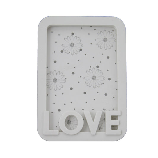 Love - White Photo Frame with Rounded Corners