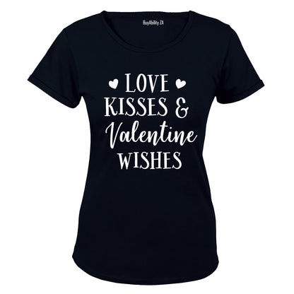 Love, Kisses & Valentine Wishes - Ladies - T-Shirt