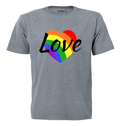 Love Heart, Pride - Adults - T-Shirt