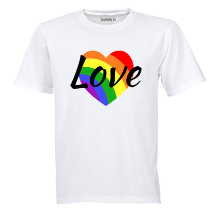 Love Heart, Pride - Adults - T-Shirt