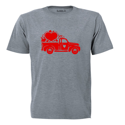 Love Truck - Valentine - Adults - T-Shirt