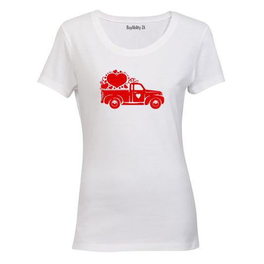 Love Truck - Valentine - Ladies - T-Shirt