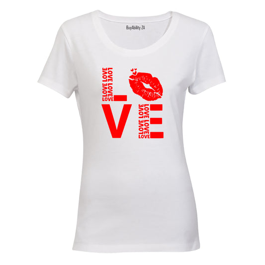Love Valentine Lips - Ladies - T-Shirt - BuyAbility South Africa