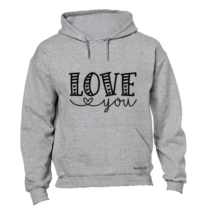 Love You Hearts - Valentine - Hoodie