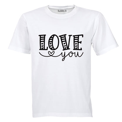 Love You Hearts - Valentine - Kids T-Shirt