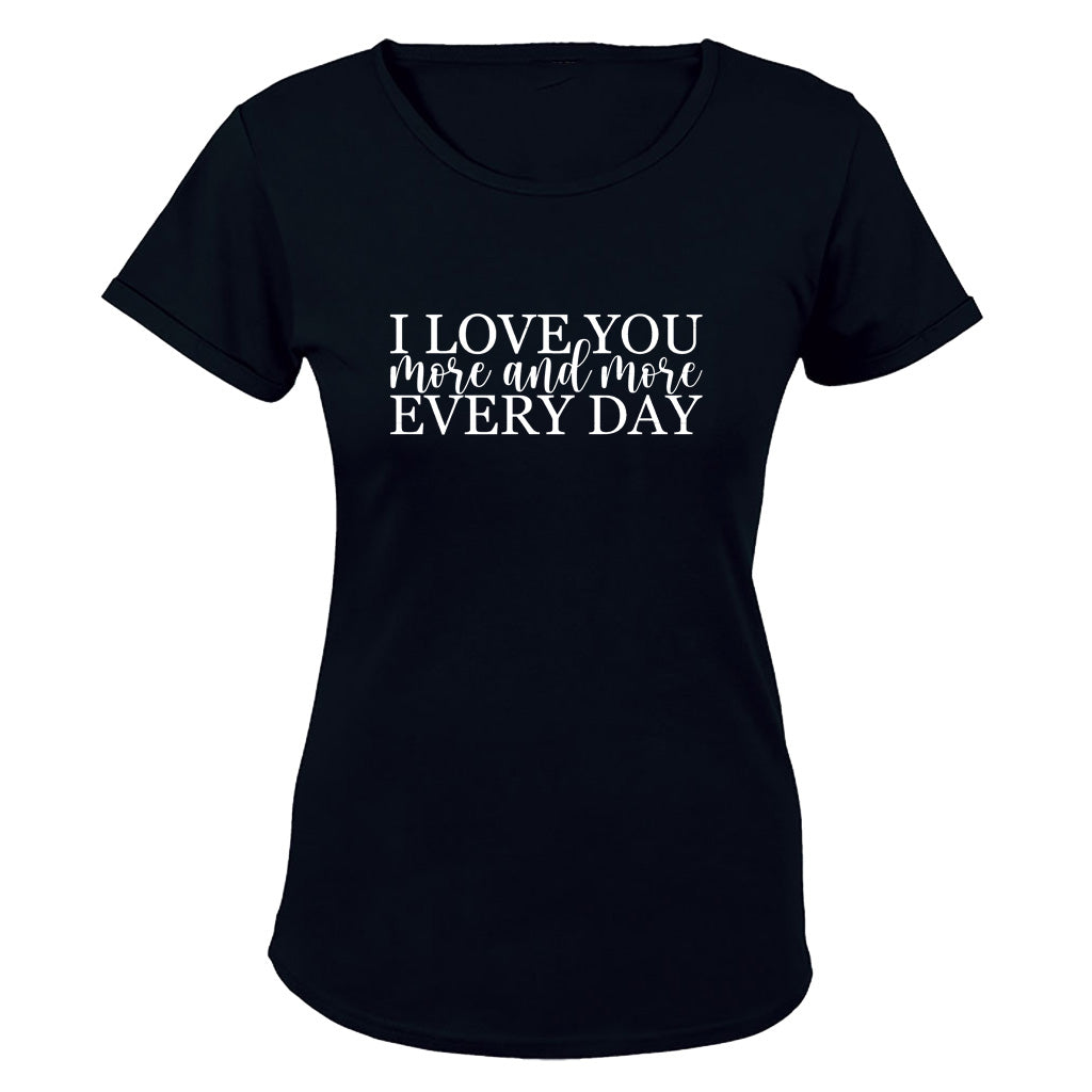 Love You More and More - Valentine - Ladies - T-Shirt - BuyAbility South Africa