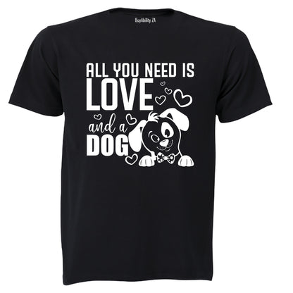 Love & A Dog - Adults - T-Shirt - BuyAbility