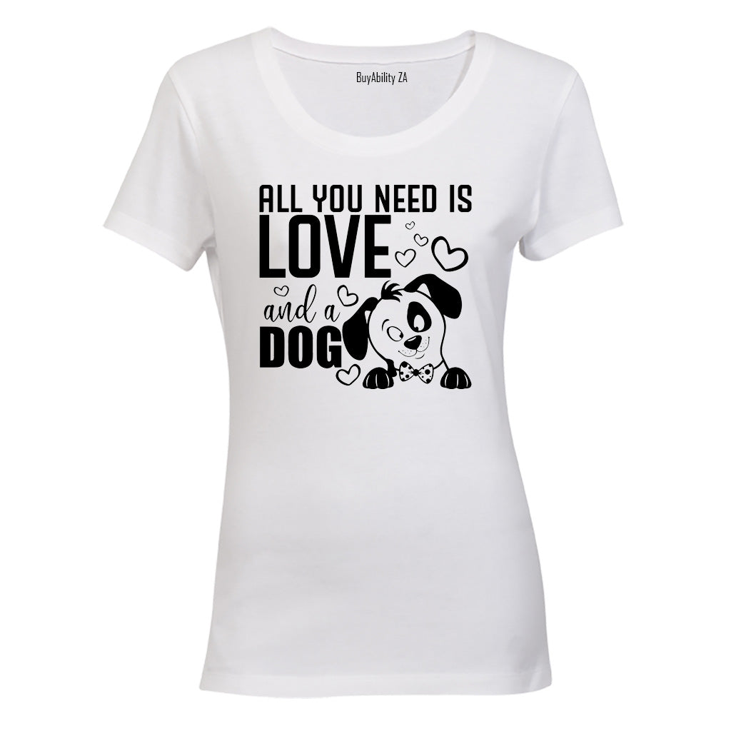Love & A Dog - Ladies - T-Shirt