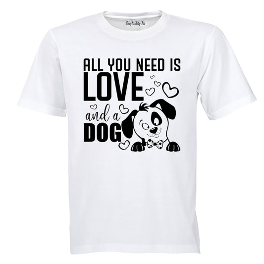 Love & A Dog - Adults - T-Shirt - BuyAbility