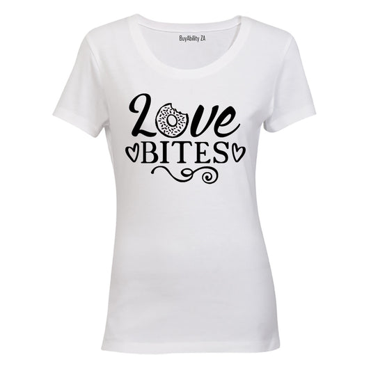 Love Bites - Donut - Valentine Inspired - Ladies - T-Shirt
