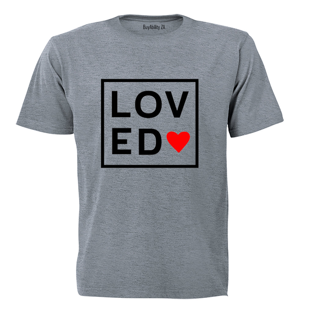 Loved - Square - Valentine - Adults - T-Shirt