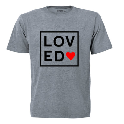 Loved - Square - Valentine - Adults - T-Shirt